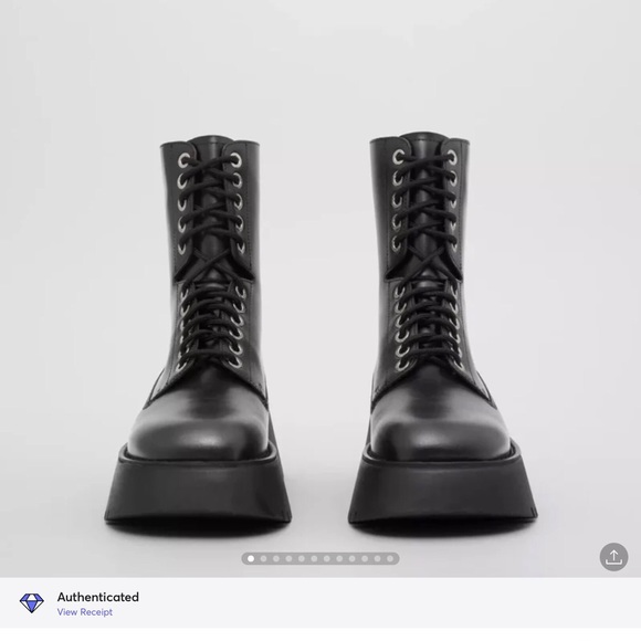 Burberry Platform Combat Boots, 41 Women, Full Set Inclusions - Picture 12 of 12